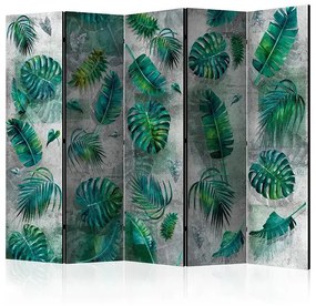 Paraván - Modernist Jungle II [Room Dividers] Veľkosť: 225x172, Verzia: Akustický