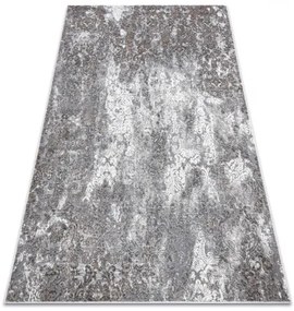Moderný koberec NOBLE 6773 45 ornament vintage - Štrukturálny, dve vrstvy rúna, sivá Veľkosť: 140x190 cm