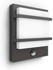 Philips - LED Vonkajšie nástenné svietidlo so senzorom PETRONIA LED/3,8W/230V IP44