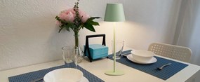 Toolight Toolight, dotyková LED nočná stolná lampa 5W, 3 farby svetla, USB napájanie, APP1368-T GREEN, svetlá zelená, OSW-08630