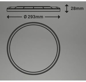 Briloner 7079-015 - LED Stmievateľné svietidlo SLIM LED/18W/230V 2700-6500K + DO