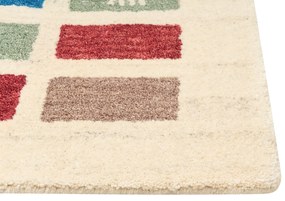 Vlnený koberec gabbeh 80 x 150 cm viacfarebný MURATLI Beliani