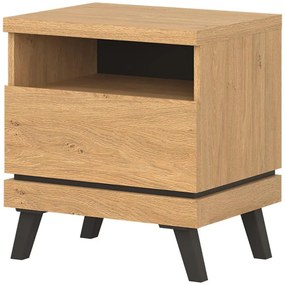 Nočný stolík Ate At16 biela/dub