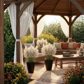 Plastový květináč PUREA 51x39,5 cm mokka