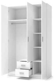 Šatníková skriňa Lima III, biela