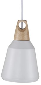 Biela závesná lampa NAO