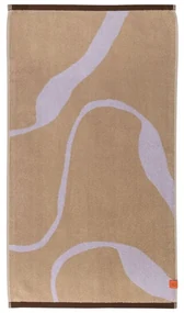 Osuška z Bio bavlny v levanduľovofialovej a svetlohnedej farbe 70x133 cm Nova Arte – Mette Ditmer Denmark