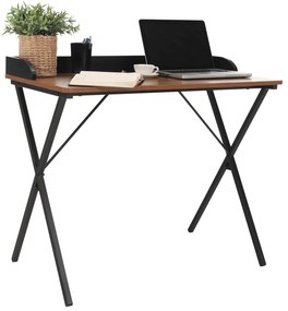 Počítačový stôl, orech/čierna, LENARD