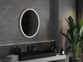Mexen Elz, LED kúpeľňové zrkadlo s podsvietením 60 x 80 cm, 6000K, ochrana proti zahmlievaniu, 9802-060-080-611-00