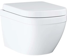 GROHE Euro Ceramic závesné WC Rimless s hlbokým splachovaním, 374 x 540 mm, alpská biela + SoftClose sedátko s poklopom, 39554000