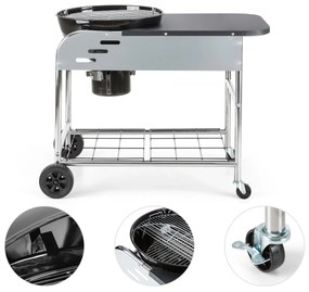 Meatpacker XXL, gril na drevené uhlie, BBQ, údenie, Ø 54 cm, pozinkovaný