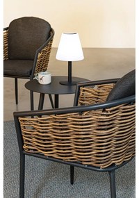 Sivá kovová záhradná stolička Maribela – Bizzotto