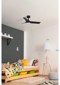 FARO 33825-1TW-LED Stmiev. ventilátor HEY S LED/10W/230V 2700/4000/6000K černá+DO