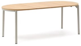 Rozkladací jedálenský stôl s doskou v dubovom dekore v prírodnej farbe 90x120 cm Montuiri – Kave Home