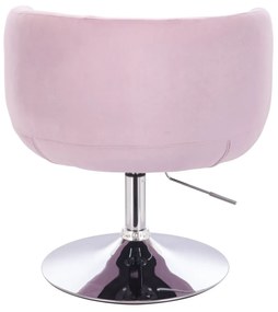 LuxuryForm DESIGN Kreslo MONTANA VELUR na striebornom tanieri - levanduľa