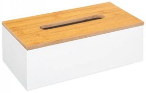 Box na papierové vreckovky 5Five 641A, biely