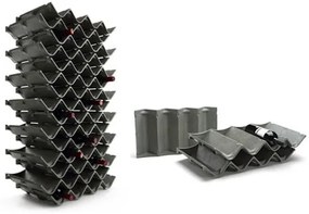 Zig-Zag Lasentiu 30 x Regál na víno Zig-Zag, kapacita fliaš: 120
