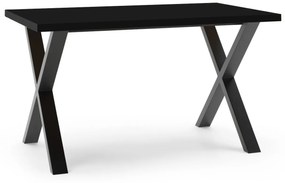 Rozkladací jedálenský stôl ARTEM čierna matná Rozmer stola: 120/220x80cm