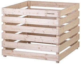 ATMOWOOD Drevený kompostér 100 x 100 x 80 cm