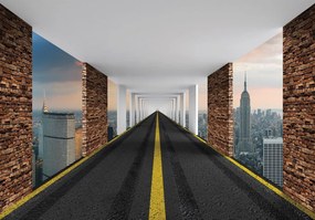 Fototapeta - Cesty 3D, New York (254x184 cm)