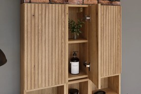 Závěsná horní koupelnová skříňka Nova 83-20-1D dub coast evoke