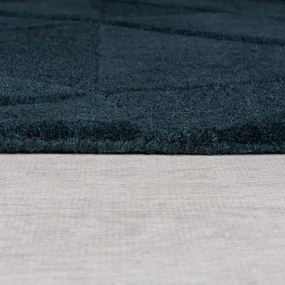Zelenomodrý ručne tkaný vlnený koberec 160x230 cm Shard Teal – Flair Rugs