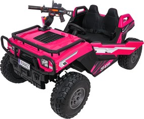 Ramiz Elektrická bugina PROSPECTOR STRONG pre deti ružová + pohon 4x4 + diaľkové ovládanie