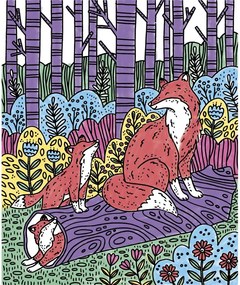 Detský ateliér maxi - magické maľovanie vodou - lesné zvieratá