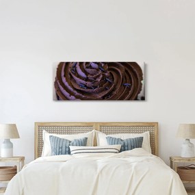 Obraz - Čokoládový Cupcake (120x50 cm)