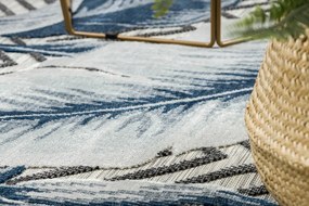 Dywany Łuszczów, Kusový koberec Botanic 65242 Feathers grey – na von aj na doma, 176x270, modrá, chodba / predsieň