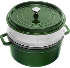 Staub Hrniec STAUB okrúhly 26 cm zelený s parákom 5,2l