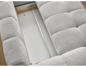 Svetlosivá ženilková rozkladacia/s úložným priestorom rohová pohovka (pravý roh/do L) Everest – Bobochic Paris