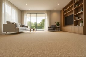 Timzo, Metrážny koberec Nature terra - neúčtujeme odrezky z role, na mieru, šíře 1,33m,1m,2m,3m,4m,5m,na mieru, neúčtujeme odrezky, oranžová, filc, chodba / predsieň