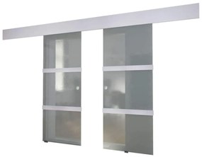 Dvojkrídlové sklenené posuvné dvere