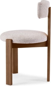 Jídelní židle Matteo z masivu krémová/hnědá