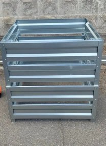 Záhradný kompostér LEGI 1 × 1 m, pozink