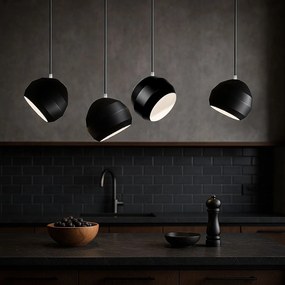 Toolight - Stropná lampa 1xE27 APP381-1CP, čierna, OSW-05013