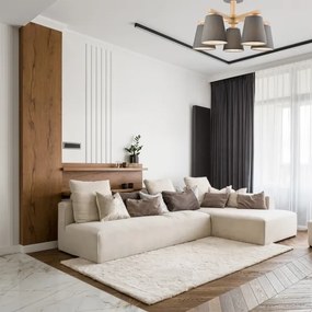 Prisadený luster ELLIE 5xE27/60W/230V šedá