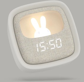 Budík a nočné svetlo – MOB Billy Clock and light – Grey