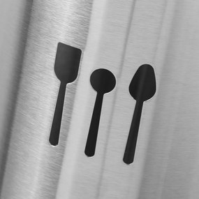 Kovový odkvapkávač na príbory Casa Selección, Ø 13 × 17,5 cm