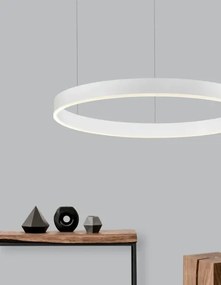 LED luster Motif 80 biele stmievateľné