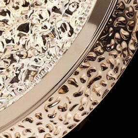 Toolight Toolight, krištáľové závesné svietidlo 8W, 3000K, 500lm, LHJ106-1CP, ružové zlato, OSW-50070