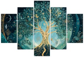 Obraz – Strom života vo vesmíre (150x105 cm)