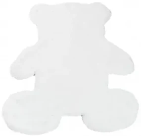Koberček RABBIT FUR TEDDY BEAR biely