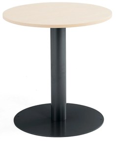Barový stôl ALVA, Ø700x720 mm, breza, antracit