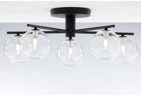 Jupiter 2046 - Prisadený luster PRATO 5xG9/10W/230V čierna/číra