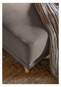 Svetlohnedá menčestrová rozkladacia rohová pohovka (variabilná) Lazy Lukka – Miuform