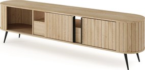 TV stolík Luvio 196 cm so zásuvkou - dub cremona