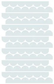 Samolepka do dětského pokoje světle modré kruhy průměr 9cm