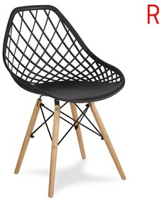 Dekorstudio Dizajnová stolička OSLO čierna Počet stoličiek: 2ks